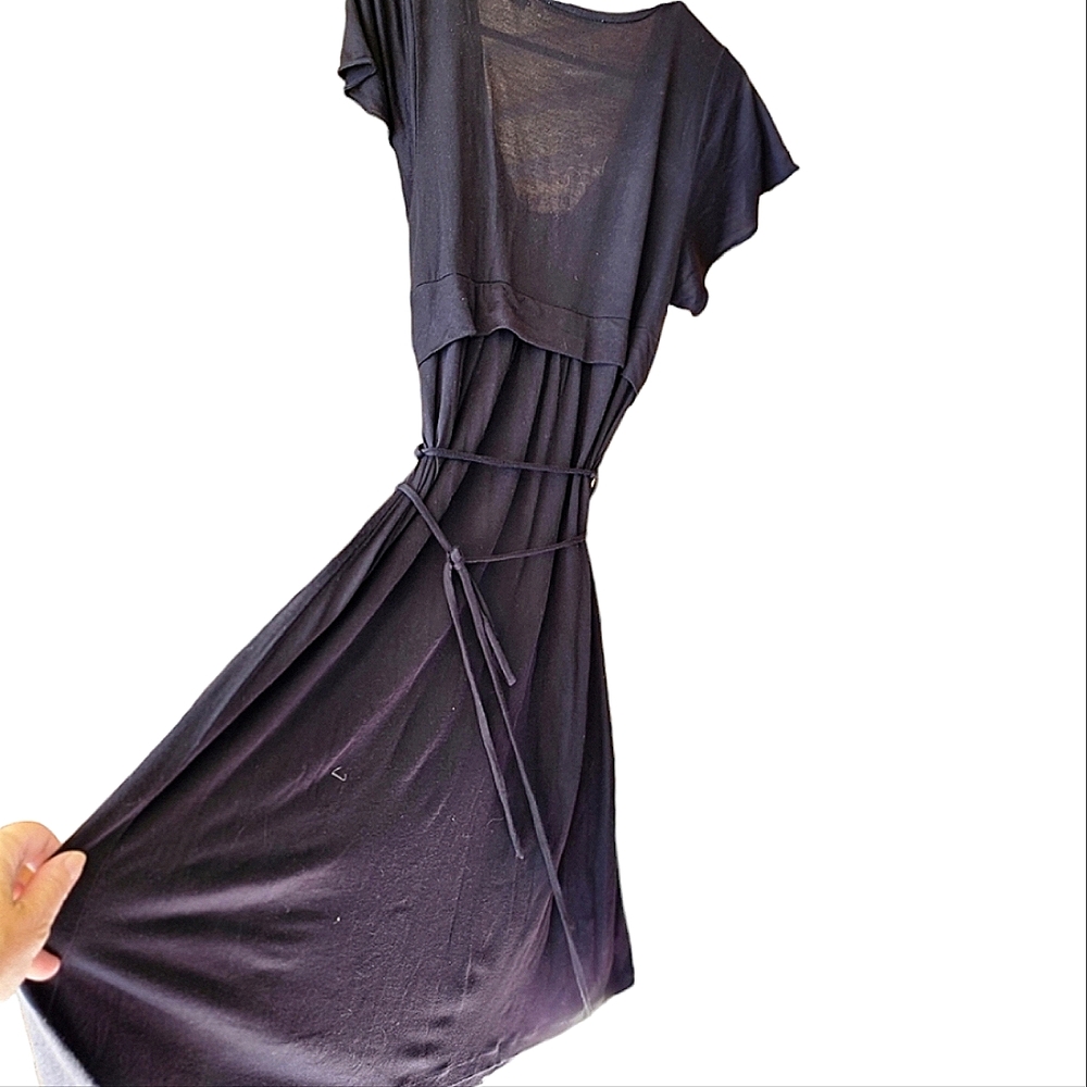 COUNTRY ROAD dress black lyocell (silky cotton) light weight mid length … - Picture 3 of 10